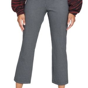 Sanctuary Gingham Cropped pull-on pants blk/wht XL